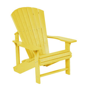 Adirondack chair in yellow colour