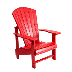 Upright Adirondack chair in red colour