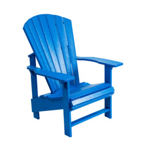 Upright Adirondack chair in blue colour