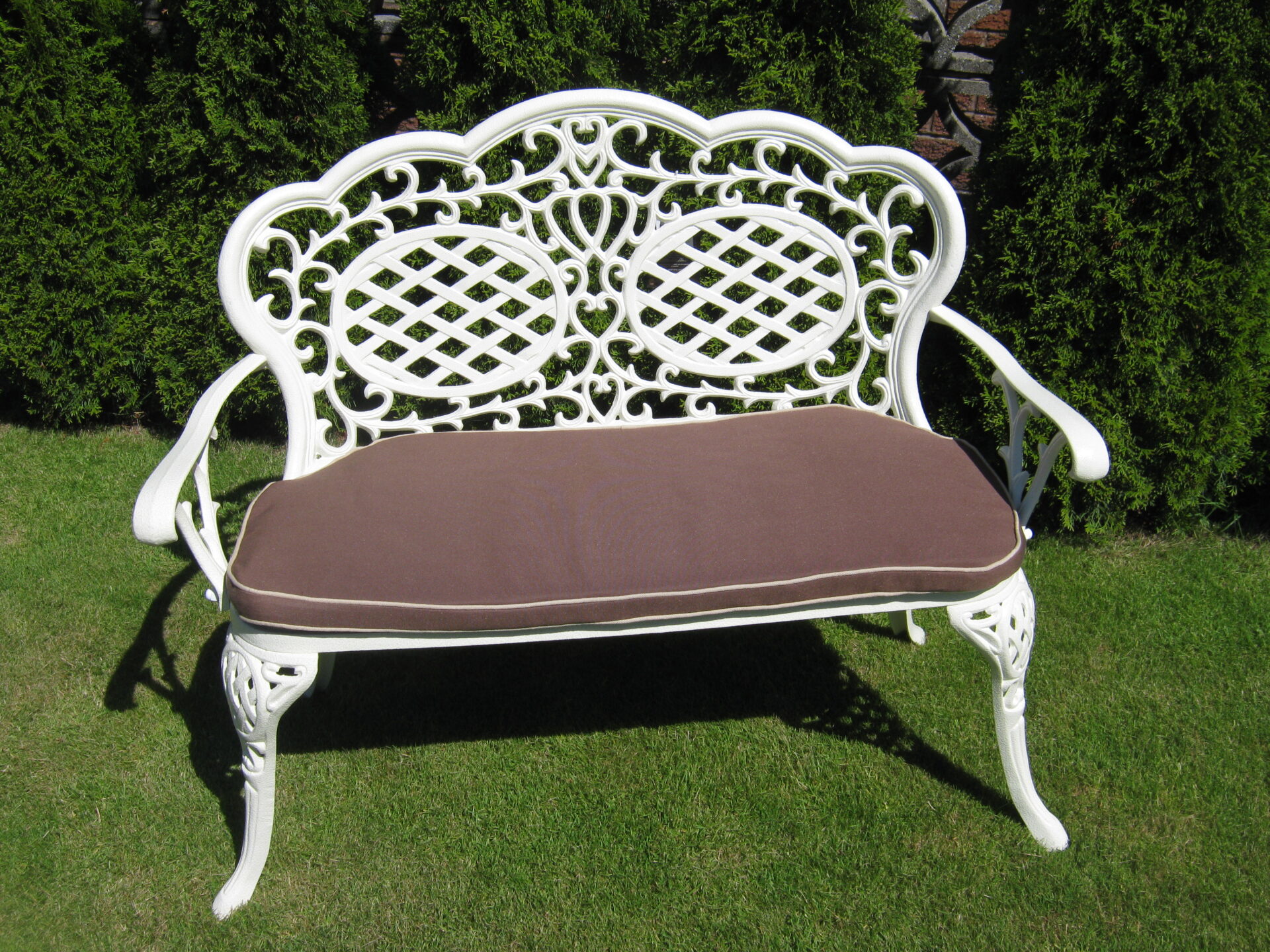 Love seat bench in cast alumimium - Image 6